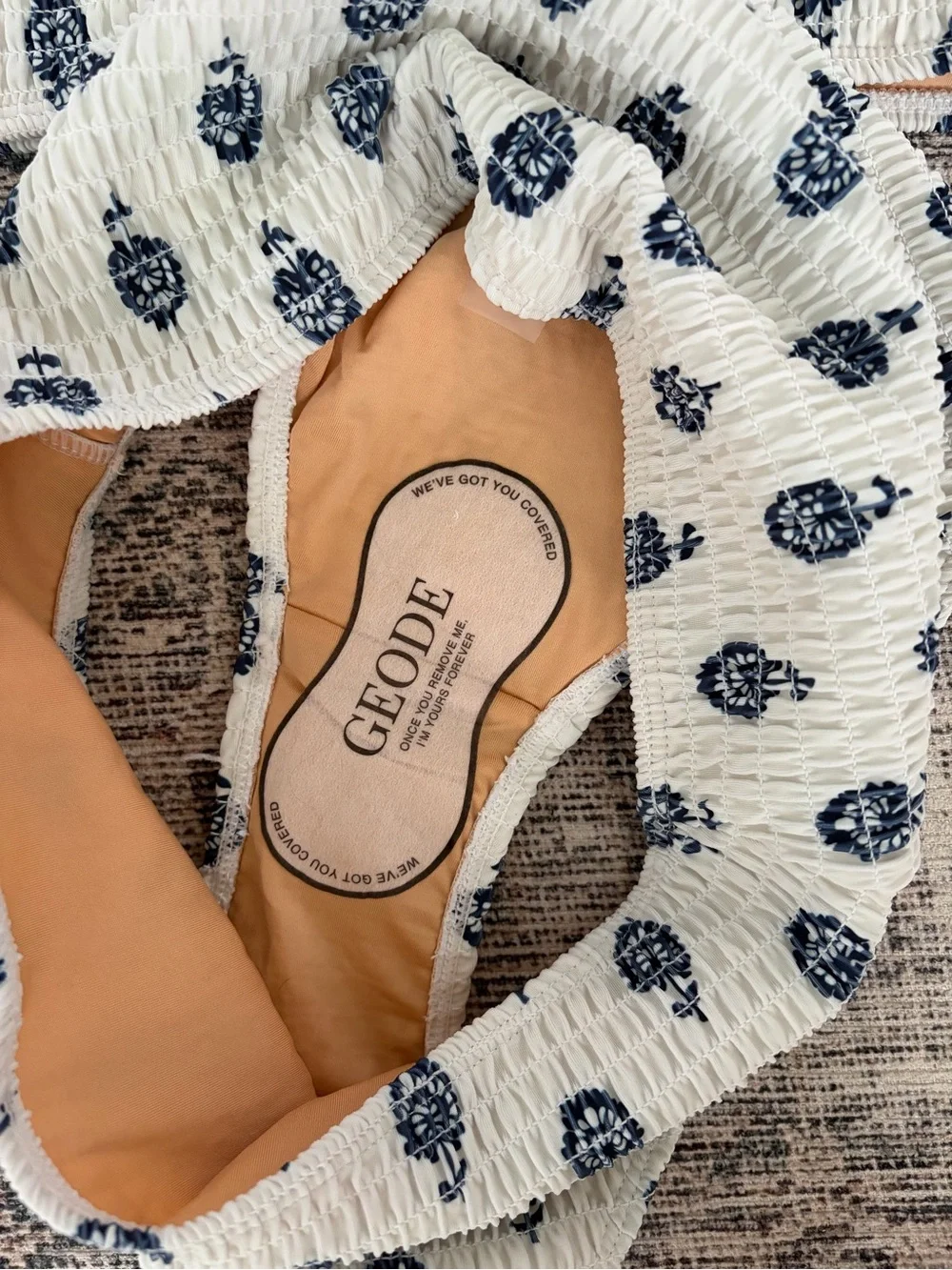 NWT Geode Swim Porto Shirred Bikini - Picture 4 of 5